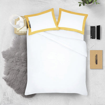 Golden with White Two Tone Pillowcases