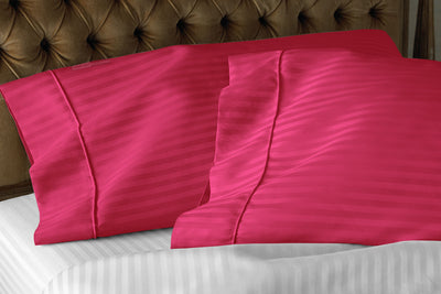 Hot Pink Stripe Pillowcases