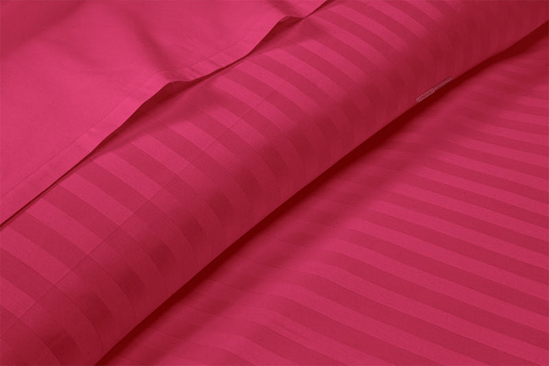 Hot Pink Stripe Flat Sheet