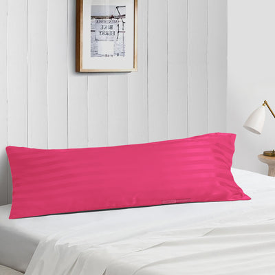 Classy Hot Pink Stripe Body Pillow Cover
