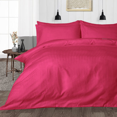 Hot Pink Stripe Duvet Cover