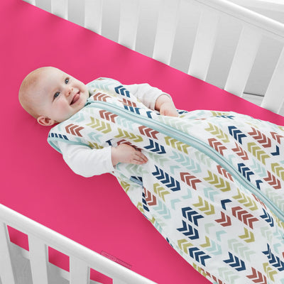 Hot Pink Fitted Crib Sheet