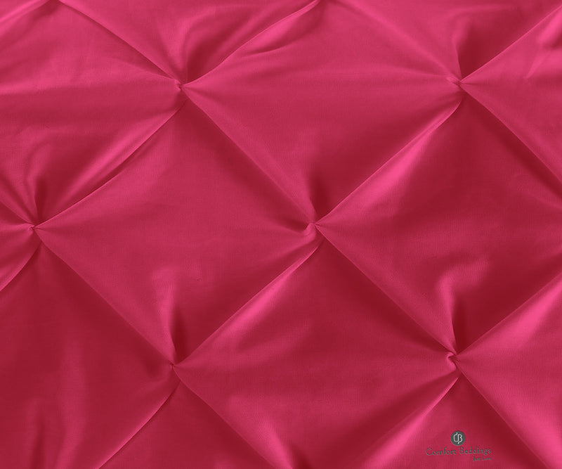 Hot Pink Dual Tone Half Pinch Duvet Cover