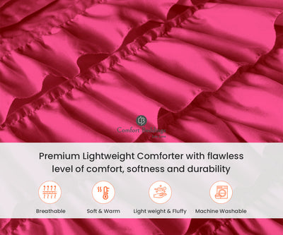 Hot Pink Ruffle Comforter