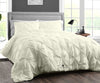 Ivory Pinch Pleat Duvet Covers