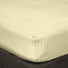 Ivory Stripe Fitted Sheets