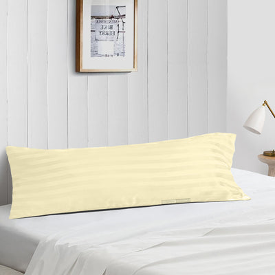 Ivory Stripe Body Pillow Covers