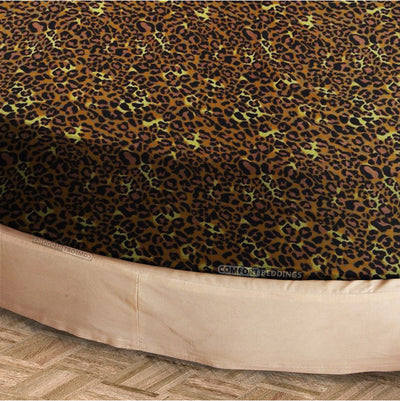 Leopard Print Round Sheets