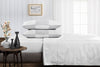 1000 TC Light Grey - white chex pillowcases