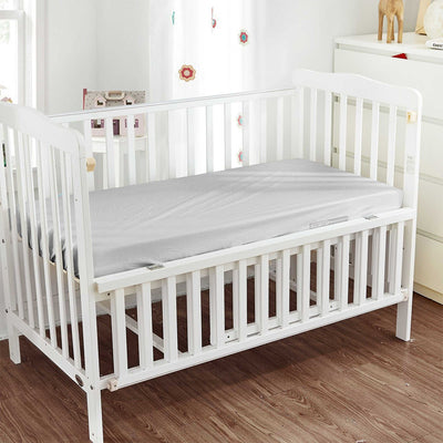 Light Grey Fitted Crib Sheets