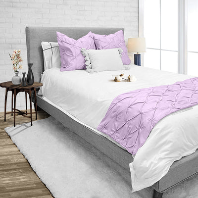 Lilac Pinch Bed Runner Set