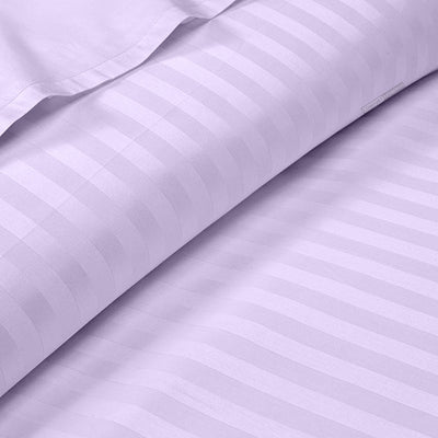 Lilac Stripe Duvet Cover