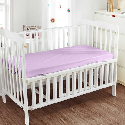 Lilac Fitted Crib Sheets