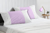 Lilac with White Contrast Pillowcases