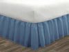 Mediterranean Blue Ruffled bed skirt