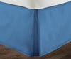 Mediterranean Blue Pleated Bed Skirt