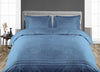 Luxurious Mediterranean Blue Moroccan Streak Duvet Cover And Pillowcases