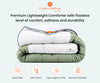 Moss contrast comforter with Pillowcases - 1000 & 600 Thread Count