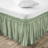 Moss wrap-around bed skirts