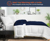 Microfiber Navy Blue Contrast Comforter