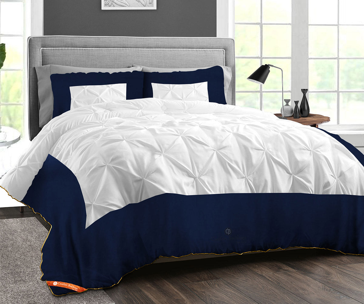 Classy navy blue Half Pinch Comforter
