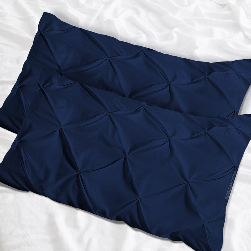 Navy Blue Pinch Pillowcases