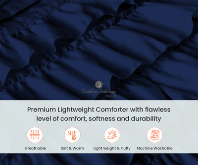 Navy Blue Ruffle Comforter