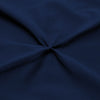 LUXURY NAVY BLUE PINCH PILLOW CASES