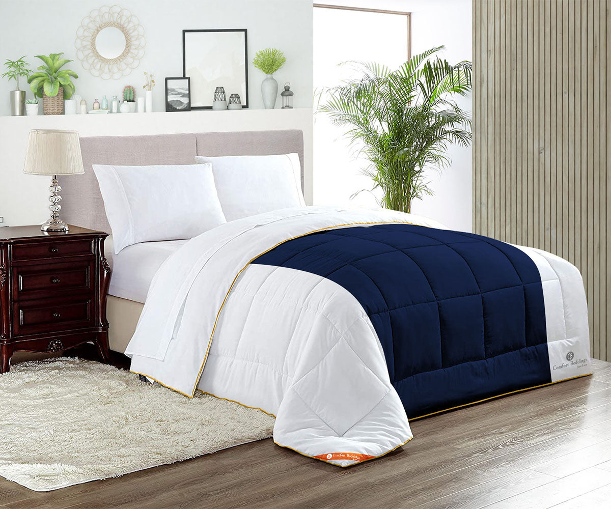 Navy Blue Contrast Comforter