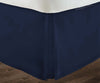 Navy Blue Pleated Bed Skirts