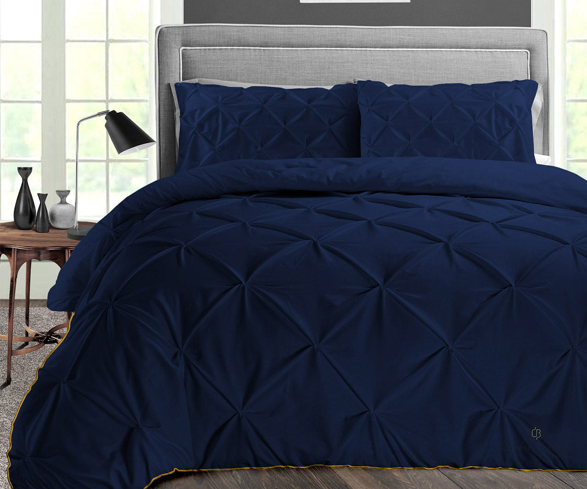 Navy Blue Pinch Comforter