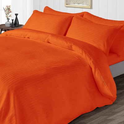 Orange Stripe Duvet Cover