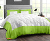 Luxurious Parrot Green Half Pinch Comforter Set