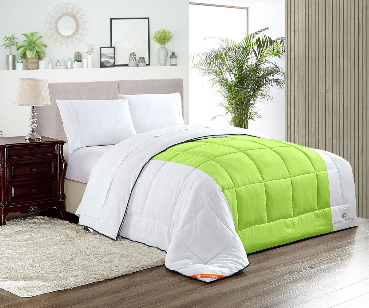 Parrot Green Contrast Comforter