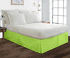 Parrot Green Pleated Bed Skirt