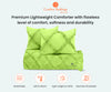 Parrot Green Diamond Ruffle Comforter