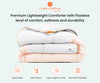 Luxury peach contrast comforter