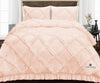 Peach Diamond Ruffle Comforter