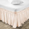 Peach King size Wrap around bed skirts