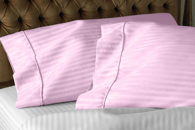 Pink Stripe Pillowcase