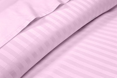 Pink Striped Waterbed Sheets