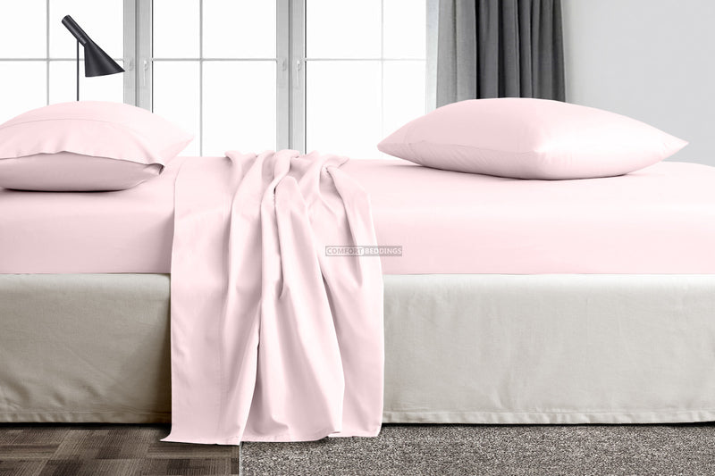 Pink Flat Sheets Set