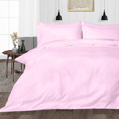 Pink Stripe Duvet Cover