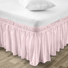 Pink King size wrap-around bed skirt