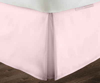 Pink Pleated Bed Skirts