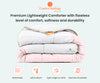 Rich 100% Cotton Pink contrast comforter