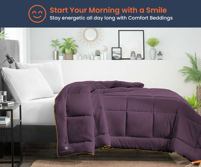 Plum microfiber comforter