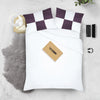 100% Egyptian cotton Plum - white chex pillowcases