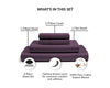 Plum Waterbed Sheets Set