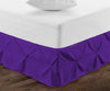 Purple Pinch Bed Skirt